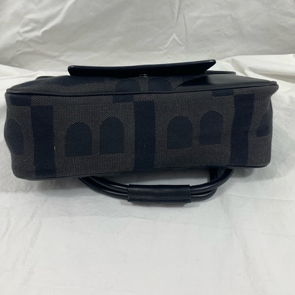 Genuine vintage BALLY black signature canvas and leather shoulder bag purse - Picture 7 of 15